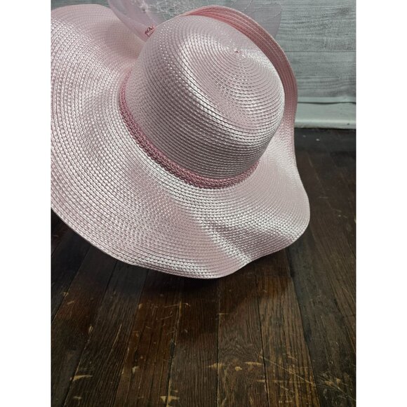 Vintage Pastel Pink Derby Church Hat Tulle - Picture 7 of 16